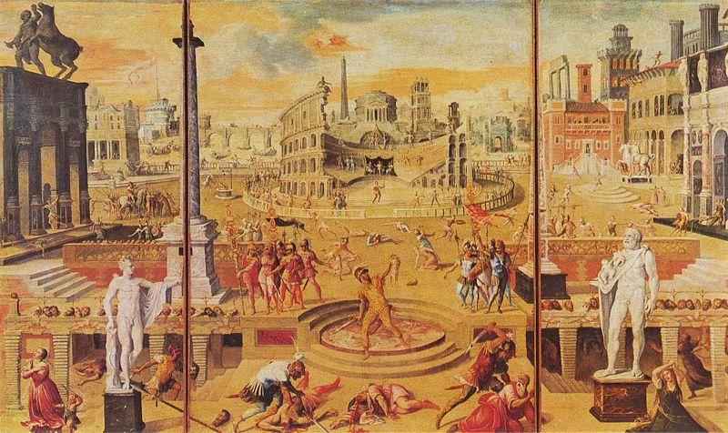 Antoine Caron The Massacre of the Triumvirate oil painting picture